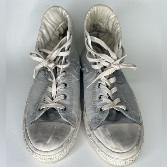 Converse High Top Lace Up Casual Shoes Sneakers Men 44.5 US 10.5 Washed Textile - Picture 4 of 16